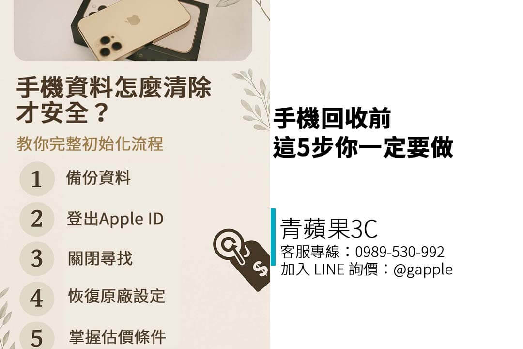 手機回收資料刪除